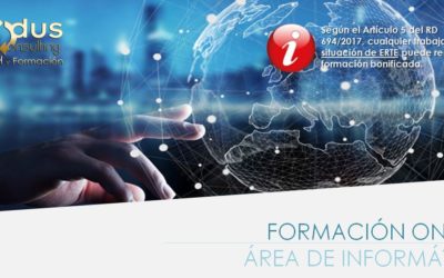 Formaciones online: Área de Informática (100% bonificadas)